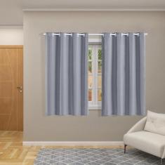 Cortina Blackout Corta Luz 70 % Tecido 2,80 x 1,60 - Gelo - Eddi Casa