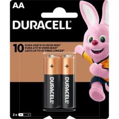 Pilha acalina duracell pequena aa cartela com 2 unidades, ., UN