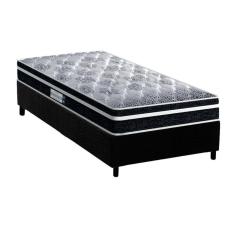 Cama Box Solteiro: Colchão Ortopédico Probel D33/Ep Anatômico Tech1500 Plus + Base Black(88X188)
