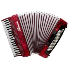 Acordeon 120 Baixos 41 Teclas Ta 12009 Vermelho Thommasi F097