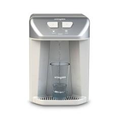 Purificador De Agua Eletrônico Refrigerado Basic Branco E Prata Bivolt Acquabios