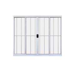 Janela de Correr 4 Folhas C/Grade 1.00 x 2.00 - Hale