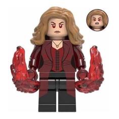 Boneco Blocos De Montar Feiticeira Escarlate Marvel