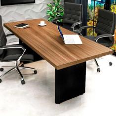 Mesa de Reunião Escritório 4 Lugares 1,60m x 80cm Tampo 30mm - F5 Offi