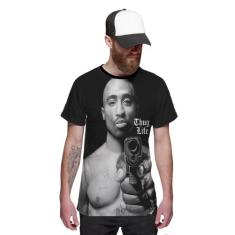 Camiseta Tupac Shakur Gangster Thug Life Hip Hop 2Pac - Di Nuevo, P, P