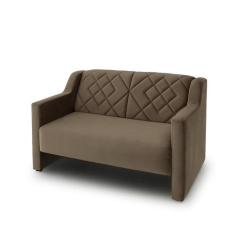 Sofá Ios 2 Lugares 120cm Estofama, Marrom