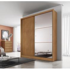 Guarda Roupa Solteiro com Espelho 2 Portas 3 Gavetas Toronto - Novo Ho