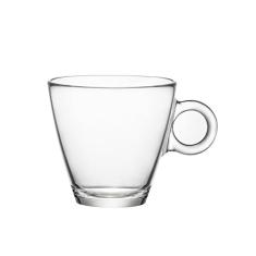 XÍCARA EXPRESSO BORMIOLI ROCCO EASY BAR VIDRO TEMPERADO 100ml 6x6x6cm TRANSPARENTE