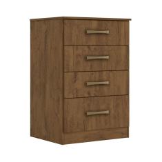 Cômoda 4 Gavetas Ms913 Castanho Wood 913331 Moval