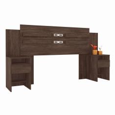 Cabeceira Casal Triunfo 216cm ébano Touch 9590 Demóbile