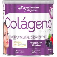 Colágeno Hidrolisado Peptídeos Em Pó 200G Frutas Vermelhas - Bodyactio