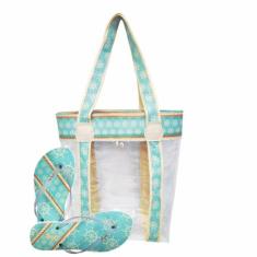 Bolsa Feminina Impermeavel Com Chinelo Transparente Iate Magicc Bolsas