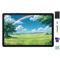 Samsung Tablet Android Galaxy Tab A9+ 64 GB 10,9 polegadas + capa de livro Galaxy Tab A9+ (preta), chipset atualizado, visor multijanela, fino, leve, design durável, grafite com acessórios