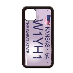 Capa padrão de ilustração de licença de carro americana EUA para iPhone 12 Pro Max para Apple Mini Mobile Case Shell