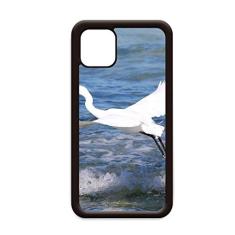 Capa com imagem do mar pássaro branco oceano para iPhone 12 Pro Max para Apple Mini Mobile Case Shell