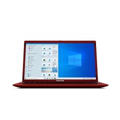 Notebook Positivo Motion Q4128C Intel Atom Quad-Core 4GB 128GB 14.1" Windows 10 Home - Vermelho - Inclui Microsoft 365
