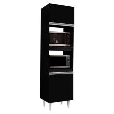 Paneleiro Torre Quente Para Cozinha 02S Ruth Preto 56Cm