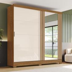 Guarda Roupa Casal Espelho 2 Portas de Correr 3 Gavetas B352 Briz