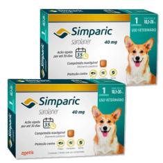 Simparic Antipulgas 10,1 A 20kg - Kit 2 Unidades