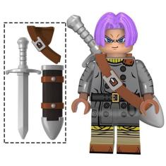 Boneco Blocos De Montar Trunks Espada Black Dragon Ball