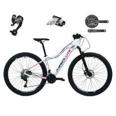 Bicicleta Feminina Aro 29 Absolute Hera 27v Câmbios Shimano Altus Freios Hidráulicos - Branco Tam.17