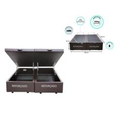 Cama Box Baú Queen Bipartida 158x198 ( Reforçada) - Jadmax, Corino Mar