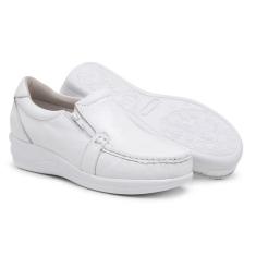 Sapato Tênis Feminino Ortopédico De Zíper Mocassim Casual Anti Stress 