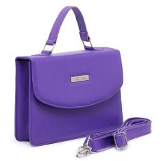 Bolsa Feminina Tira Colo Couro - Bawmi, Roxo, U