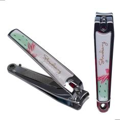 Cortador de Unha Grande Inox Alicate Profissional com Lixa Estampada e