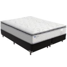 Cama Box Preto E Colchão Amsterdã Molas Ensacadas Queen Probel