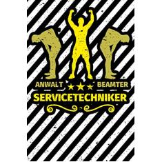 Notizbuch liniert: Servicetechniker Geschenke Abschluss lustig