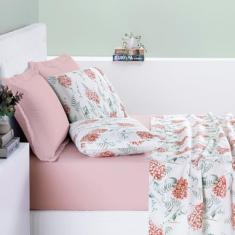 Jogo de Cama Cotton Select Queen 04 Peças Hortência