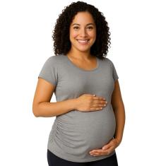 Blusa gestante com detalhe lateral roupa de grávida