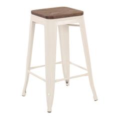 Banqueta Média Iron Tolix 66 Cm Branco