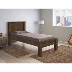 Cama Solteiro Milena Malbec - Framar Móveis