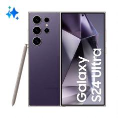 Smartphone Samsung Galaxy S24 Ultra 256GB 5G - Titânio Violeta, com Caneta S Pen, Galaxy AI, Câmera Quadrupla 200MP + Selfie 12MP, RAM 12GB, Tela 6.8&