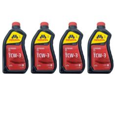 Óleo Náutico Menzoil TCW3 2 Tempos Todos Motores de Popa Kit C/4