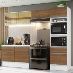 Armário De Cozinha Completa 260cm Branco