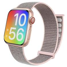 BlackPro Pulseira infantil para Apple Watch, pulseira de nylon macio respirável para meninos e meninas, compatível com Apple Watch séries 9/8/7/6/5/4/3/2/1/SE2 de 38 mm, 40 mm, 41 mm e 42 mm, 44 mm e