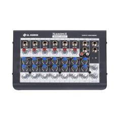Mesa De Som Mixer Nanomix Ll Audio Na802 8 Canais C/Pc Sound