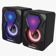 Caixa De Som Hoopson 6w Rms Led Rgb P2+usb - Pc021led