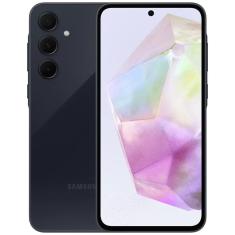 Smartphone Samsung Galaxy A35 5G 128GB 6GB de RAM Câmera Tripla até 50MP Selfie 13MP Tela Super AMOLED 6.6" 120Hz - Azul Escuro