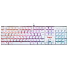 Teclado Mecânico Gamer Redragon Mitra Branco Rgb Switch