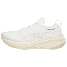 ASICS Tênis de corrida masculino Gel-Nimbus 26, Branco/Branco, 45