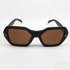 Óculos Retrô Preto Quadrado Feminino Clássico Proteção Uv Contra O Sol