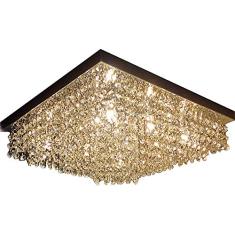 Lustre De Cristais Autênticos 40x40 Lúmens Design Ld014