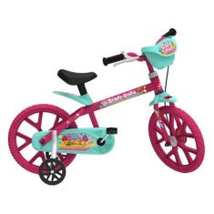 Bicicleta Infantil Aro 14 Bandeirante 3046 - Sweet Game Rosa