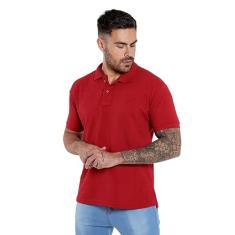 Camisa Polo Básica Masculina (Vermelha, M)