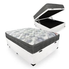 Cama Box Com Baú Viúva + Colchão De Molas Ensacadas - Ortobom - iso Su