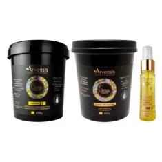 Kit Arvensis Máscara 2x1 + Geleia Alta + Finalizador Tec Oil